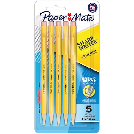 Paper Mate Paper Mate SharpWriter No 2 0.7 mm Mechanical Pencil 5 pk 3037631PP